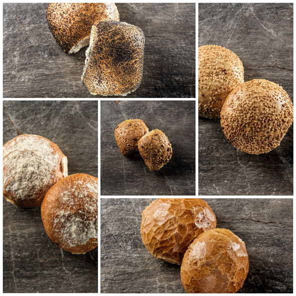 4 Blandede Morgenboller til 30,-