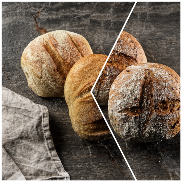 4 Blandede Stenovnsboller til 45,-